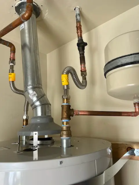 Water heater installation and plumbing repair in Centralville